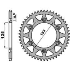 PBR Acél Standard Hátsó Láncszem 289 - 520 egyéb motorkerékpár alkatrész