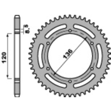 PBR Acél Standard Hátsó Láncszem 859 - 520 egyéb motorkerékpár alkatrész