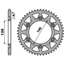 PBR Alumínium Ultra-Könnyű Hátsó Láncszem 808 - 525 egyéb motorkerékpár alkatrész