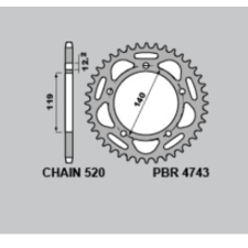 PBR Racing Alumínium Ultra-Könnyű Kemény Anodizált Hátsó Láncszem 4743 - 520 egyéb motorkerékpár alkatrész