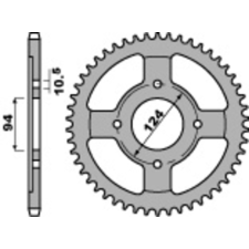 PBR Standard Acél Hátsó Láncszem 282 - 530 egyéb motorkerékpár alkatrész
