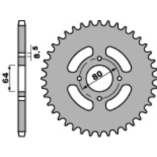 PBR Standard Acél Hátsó Láncszem 838 - 428 egyéb motorkerékpár alkatrész