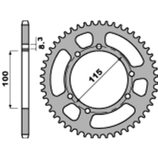 PBR Ultra-Könnyű Alumínium Hátsó Láncszerkezet 4502 - 428 egyéb motorkerékpár alkatrész