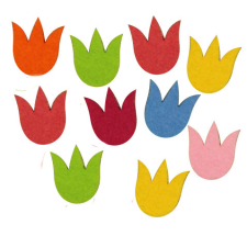 PC Filcfigura - Tulipánfej kicsi | 10 darabos csomag filc