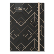 PD Calendar Határidőnapló Period Charme B/5 heti Antracit papír 2026 határidőnapló