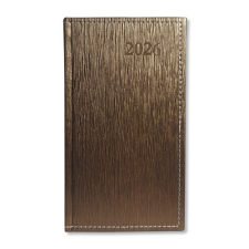 PD Calendar Határidőnapló Period Lamé Zsebnaptár álló körbev. Lamé bronz 2026 határidőnapló