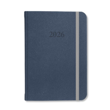 PD Calendar Határidőnapló Period Velour A/5 napi gumis kék 2026 határidőnapló