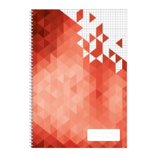 Pd School Spirálfüzet pd A/4-80 lapos kockás Geometric füzet