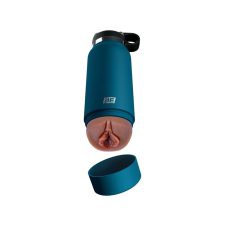 PDX Fuck Flask Private Pleaser - műpunci kulacsban (kék-barna) maszturbátor