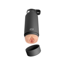 PDX Fuck Flask Secret Delight - műpunci kulacsban (fekete-natúr) maszturbátor