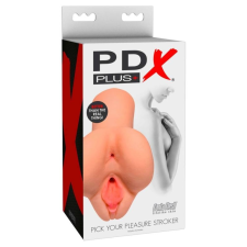 PDX PDX Pick Your Pleasure Stroker - 2in1 élethű maszturbátor (natúr) egyéb erotikus kiegészítők férfiaknak