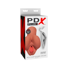 PDX Pick Your Pleasure - 2in1 punci és popsi maszturbátor (natúr) maszturbátor