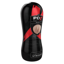  PDX Pussy Vibrating Stroker - akkus, vibrációs műpunci (natúr) művagina