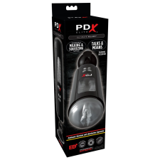 PDX Ultimate Milker - akkus péniszfejő punci maszturbátor (fekete) egyéb erotikus kiegészítők férfiaknak