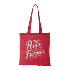 Peace in your heart - Bevásárló táska Piros egyedi ajándék