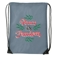  Peace is freedom - Sport táska Szürke egyedi ajándék