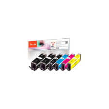 Peach 0F320134 tintapatron 6 dB Kompatibilis Standard teljesítmény Fekete, Cián, Magenta, Sárga (PI100-337) nyomtatópatron & toner