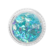 Pearl Mermaid Flakes M1 - türkiz körömdíszítő
