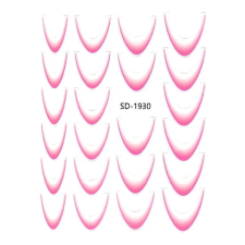  Pearl nails Segédvonalas francia körömmatrica - Világos Rózsaszín körömdíszítő