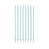  Pearly Light Blue, Kék tortagyertya, gyertya szett 8 db-os