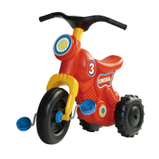 Pedálos három kerekű cross motor lábbal hajtható járgány