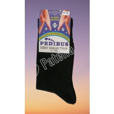 PEDIBUS ezüst szálas zokni fekete 35-38