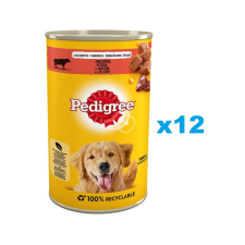 Pedigree Adult 12x1200g teljes értékű nedves eledel felnőtt kutyáknak marhahússal zselében kutyaeledel