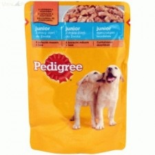 Pedigree Junior Csirke & Rizs 100g kutyaeledel
