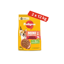 Pedigree Mini Adult Marha & zöldség szárazeledel 2x12kg kutyaeledel