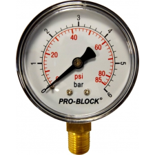 Pedrollo nyomásmérő 6 Bár 1/4' hűtés, fűtés szerelvény