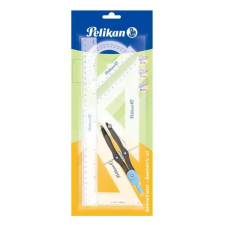 PELIKAN DANIEL Pelikan: Vonalzó szett körzővel vonalzó