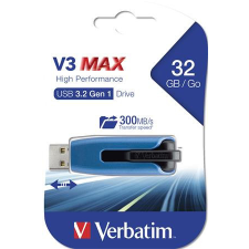  Pendrive, 32GB, USB 3.2, 175/80 MB/s, VERBATIM &quot;V3 MAX&quot;, kék-fekete pendrive