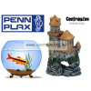  Penn Plax Akvárium dekorációs vár 10 cm arany tetővel (027499)