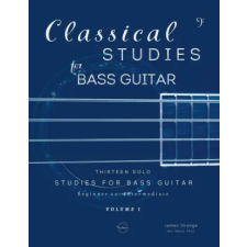 Penny Music Co. Classical Studies for Bass Guitar | James Strange idegen nyelvű könyv