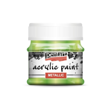 Pentacolor Kft. Pentart Metál világoszöld színű akril bázisú hobbi festék 50 ml akrilfesték