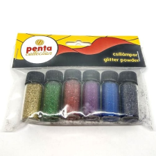 Pentart Csillámpor - erőteljes színek 6x3,5ml dekorációs kellék