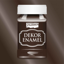 Pentart Dekor Zománcfesték BARNA 100ml zománcfesték