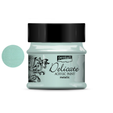 Pentart delicate metál akrilfesték 50ml zöldezüst akrilfesték