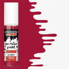 Pentart Fényes akrilfesték KÁRMINPIROS 20ml | Pentart akrilfesték