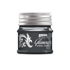 Pentart Glamour textilfesték 50 ml óezüst hobbifesték