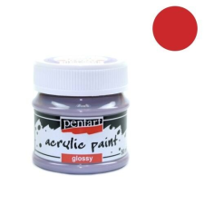 Pentart Kreatív akrilfesték Pentart fényes 50 ml kármin piros akrilfesték