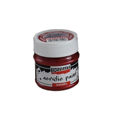 Pentart Kreatív akrilfesték Pentart metál 50 ml bordó akrilfesték
