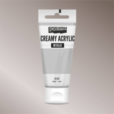 Pentart krémes akrilfesték metál EZÜST 60 ml akrilfesték