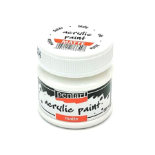  Pentart matt akril festék, fehér, 50 ml dekorációs kellék