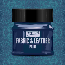Pentart Textil és bőrfesték 50ml - csillogó kék textilfesték