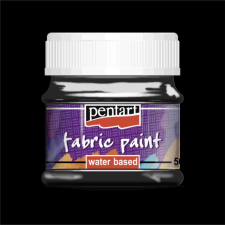 Pentart Textilfesték fekete 50ml textilfesték