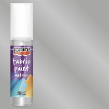 Pentart Textilfesték metál ezüst 20ml textilfesték