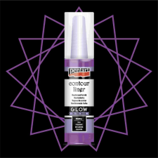 Pentart Univerzális Kontúrozó 20ml VILÁGÍTÓ LILA hobbifesték