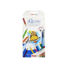 Pentel akvarell szett, színes ceruza készlet víztartályos ecsettel (CB9-12/FRH-SET1) színes ceruza