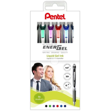 Pentel Energel BL77-6 Szett, 6 szín, 0,7 mm toll